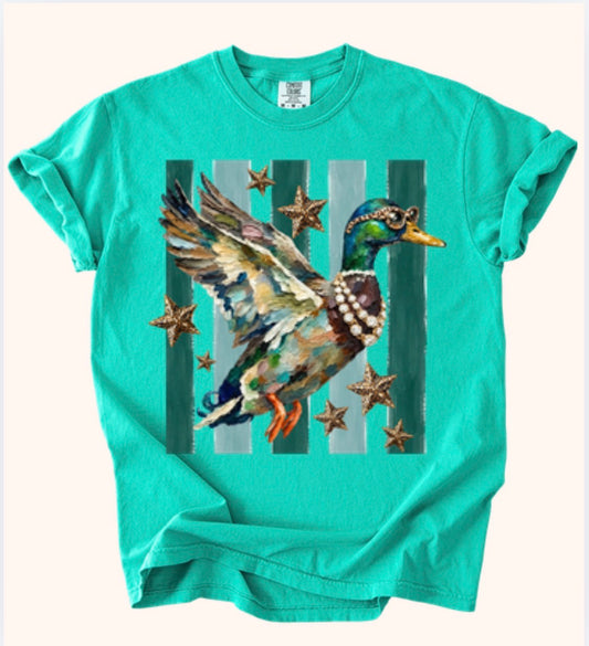 Coastal Crew-Espresso large, Glam Duck-Island Green large