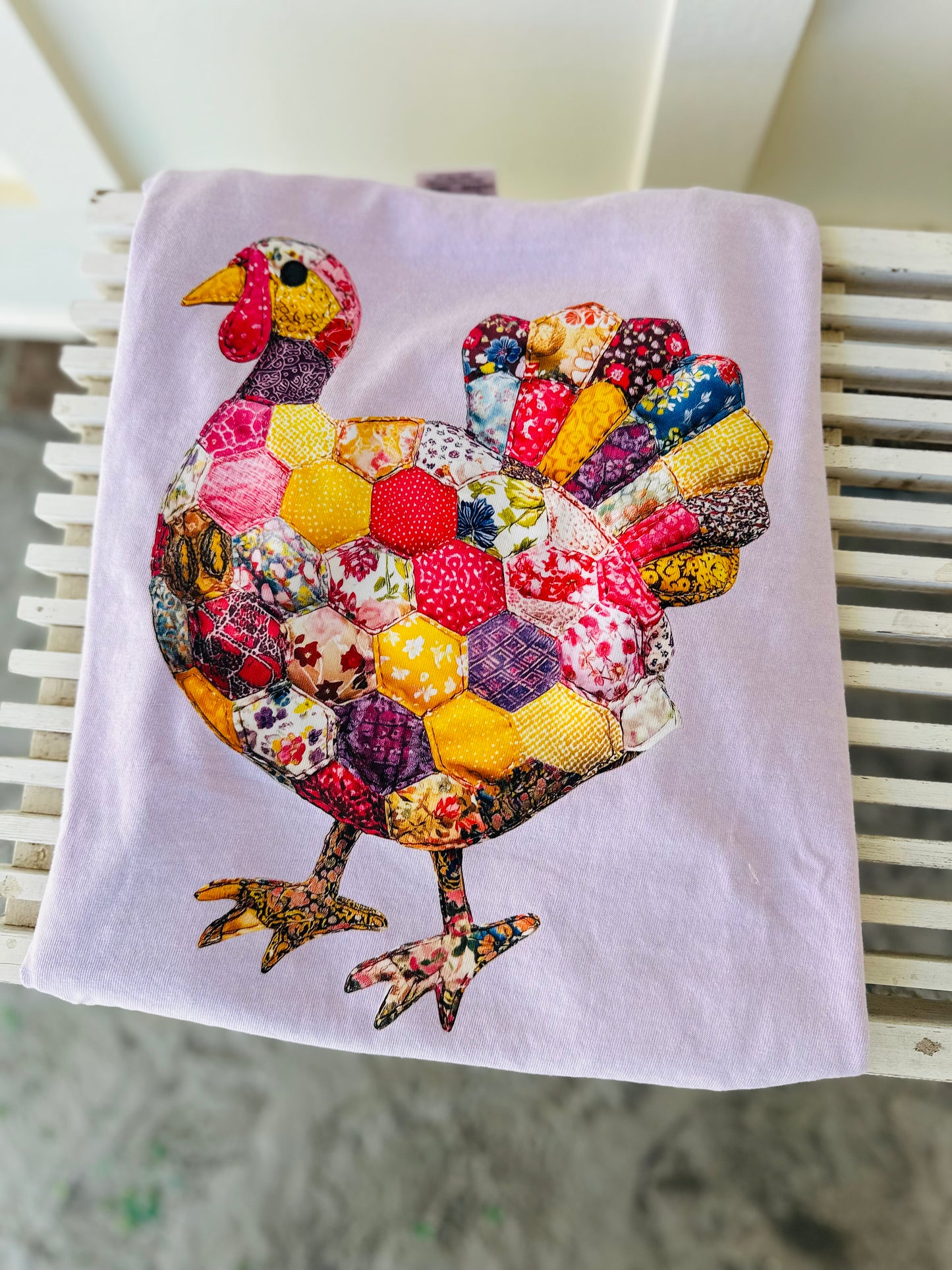 “Quilted Patchwork Turkey” Tee