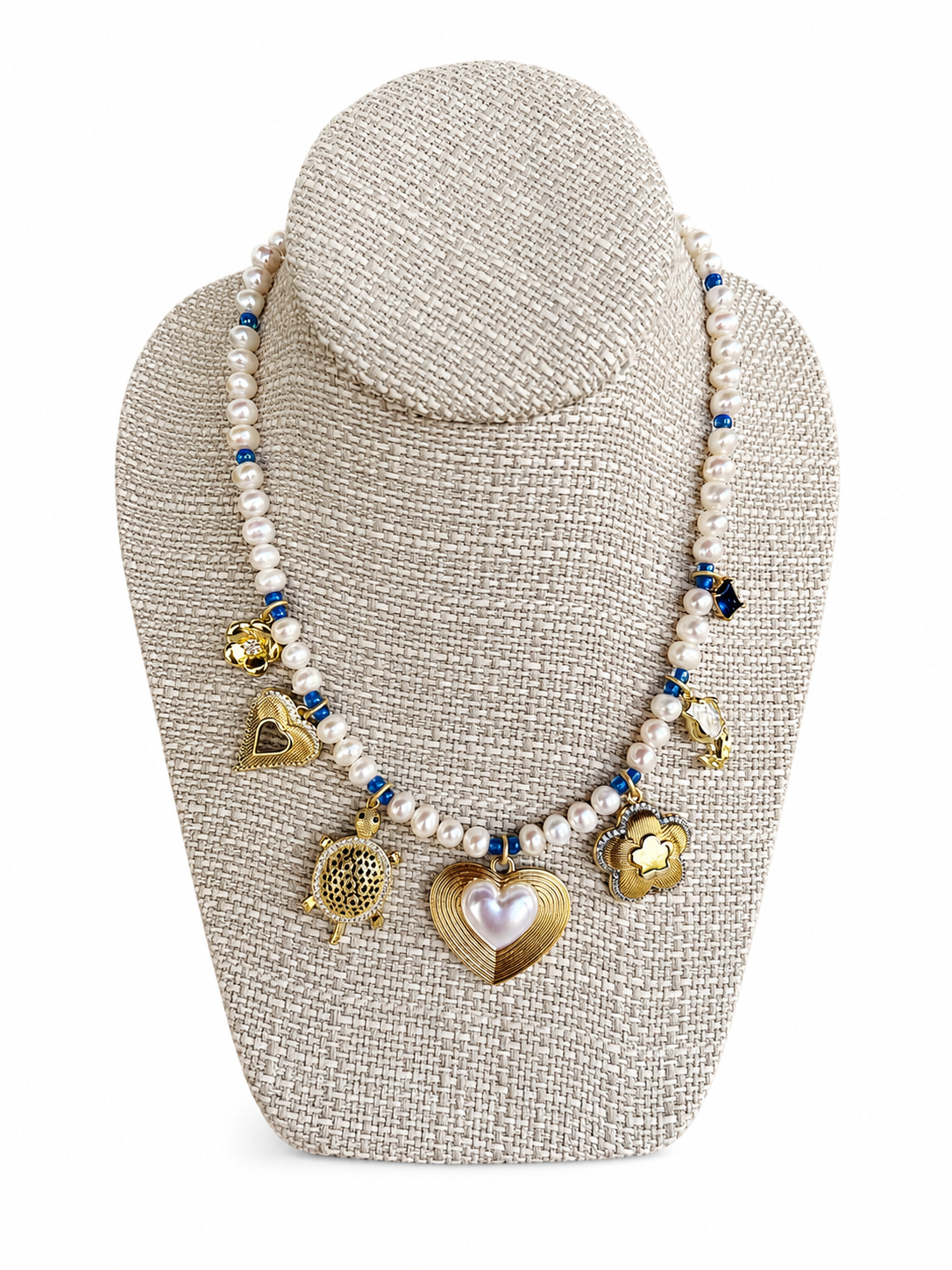 “The Slow Ride” Freshwater Pearl Charm Necklace