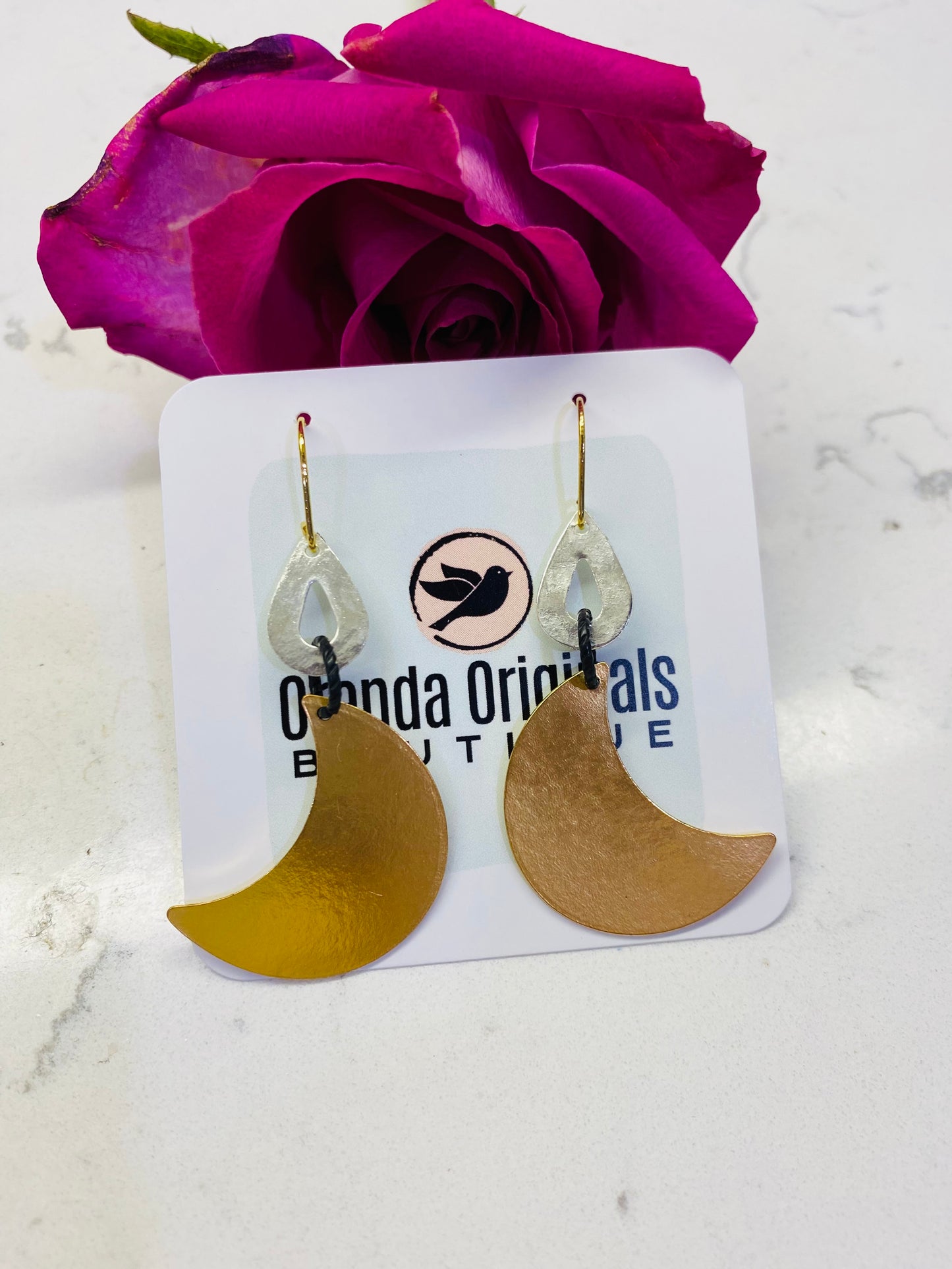 “Ella” Rustic Metal Earrings (many styles)