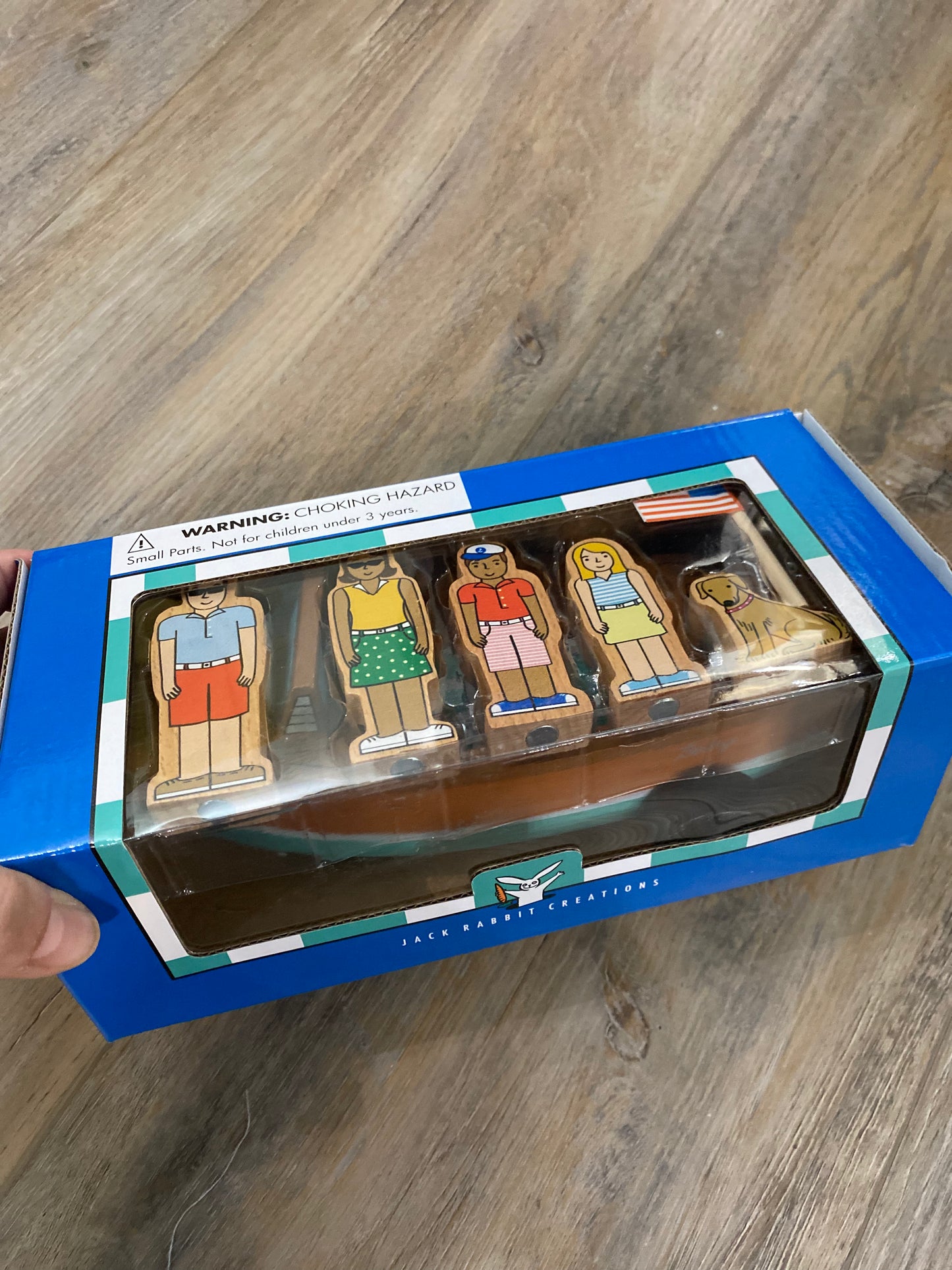Wood Fam Boat Playset