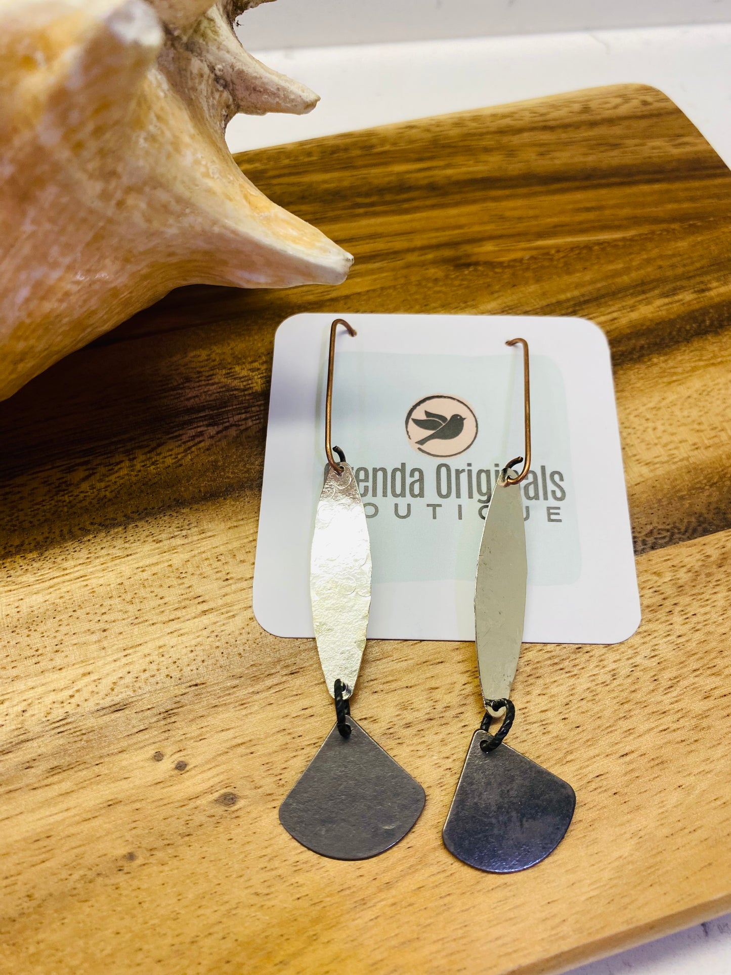 “Ella” Rustic Metal Earrings (many styles)