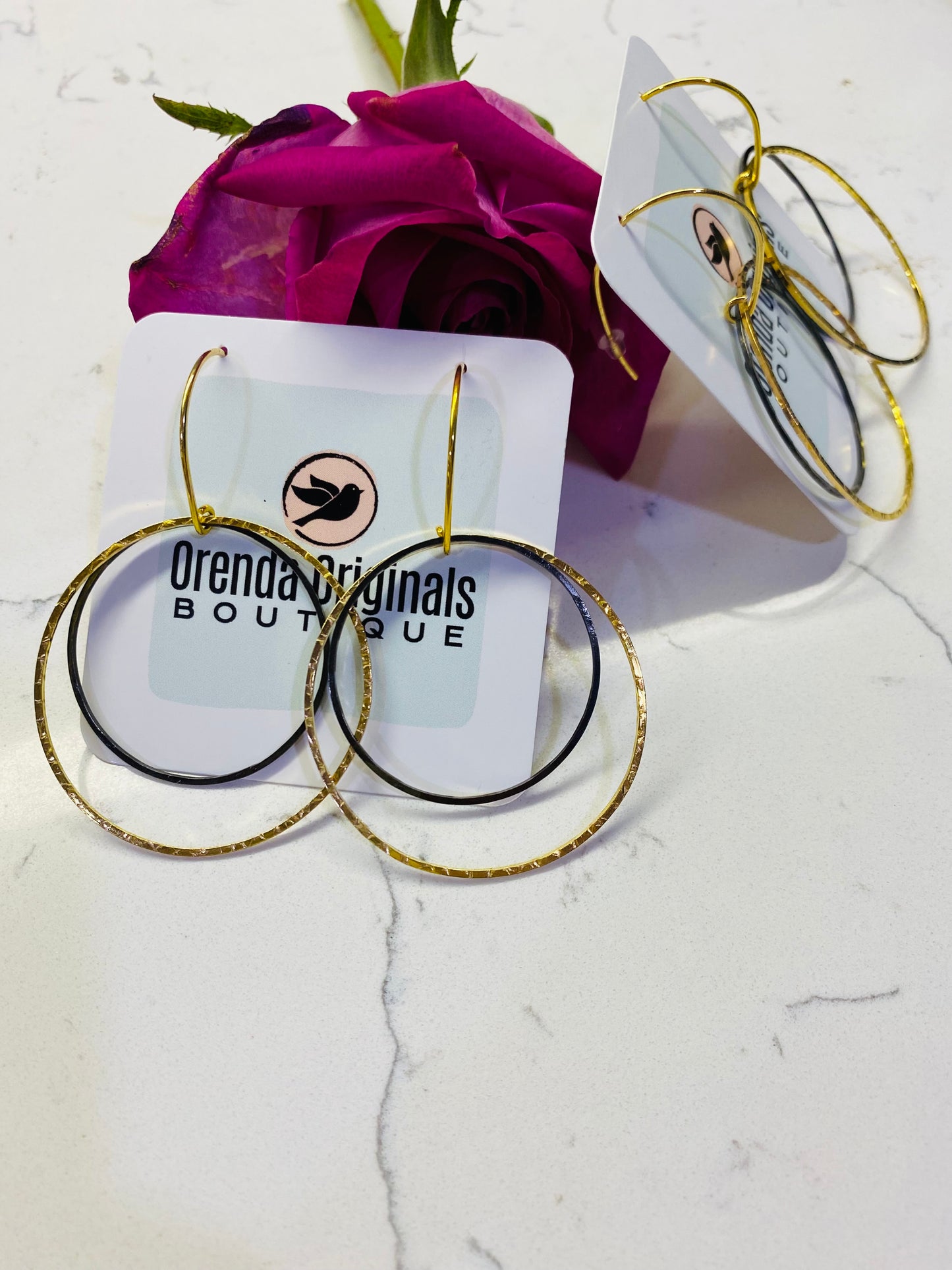 “Ella” Rustic Metal Earrings (many styles)