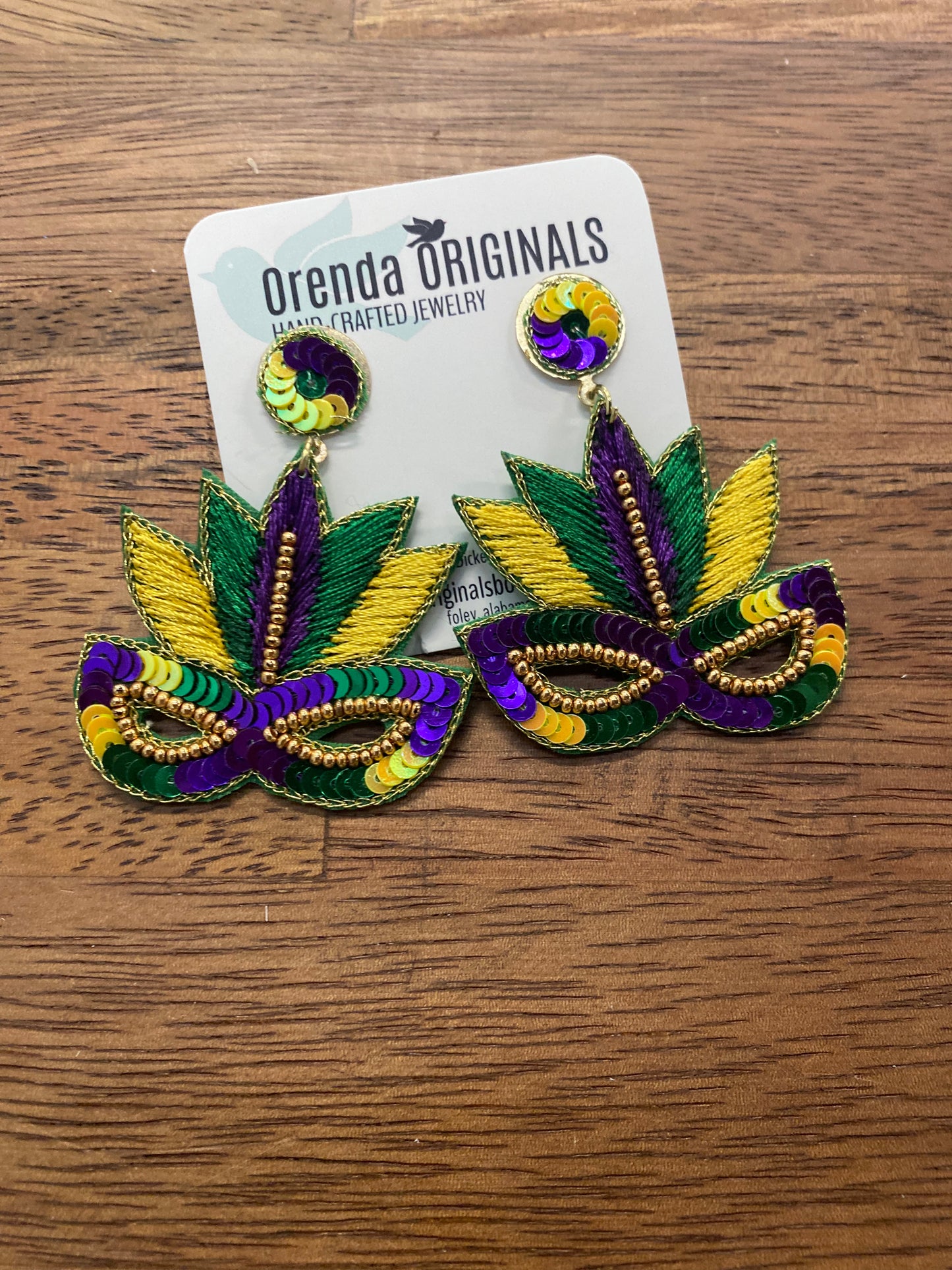 Mardi Gras Earrings