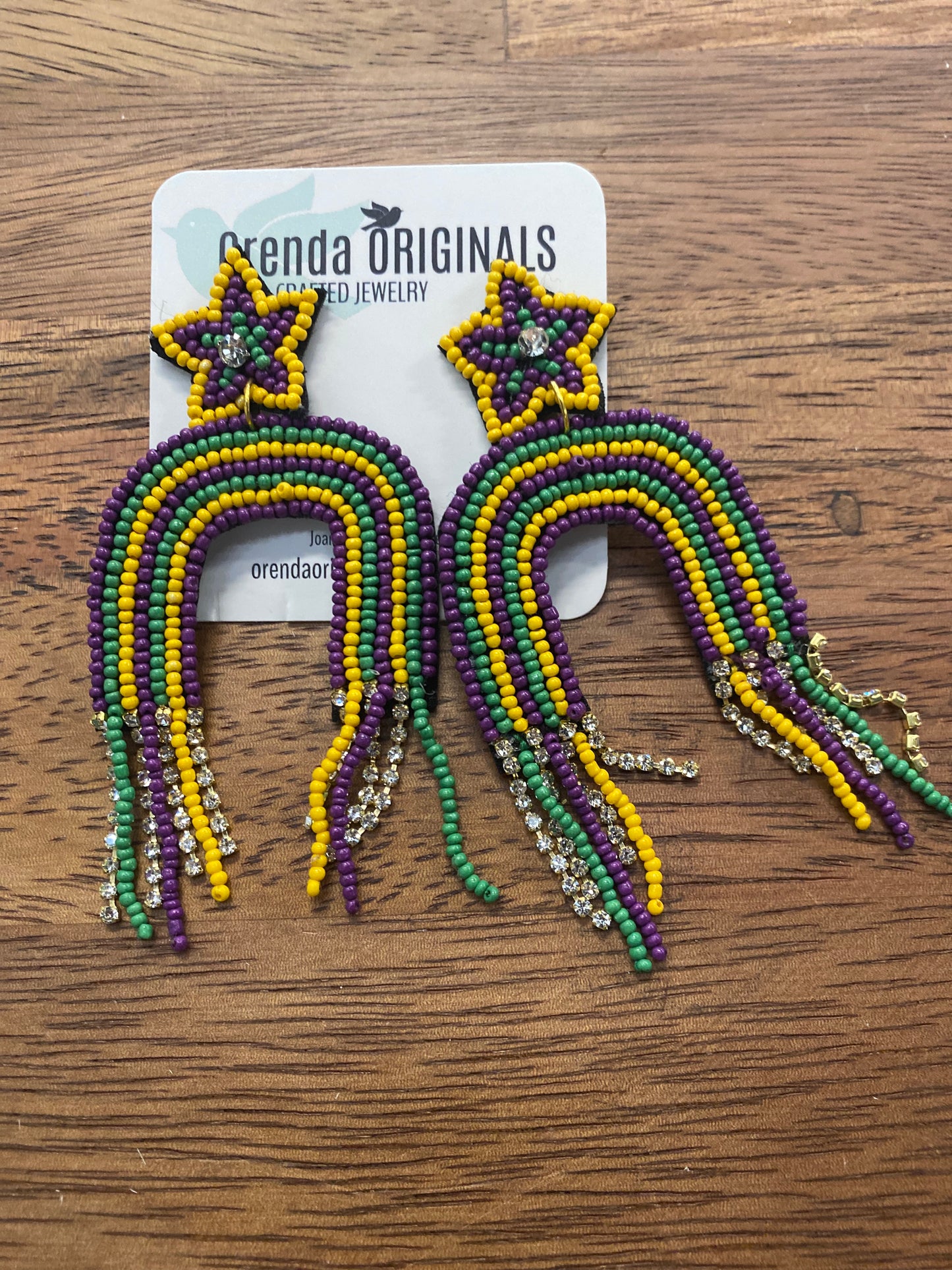 Mardi Gras Earrings