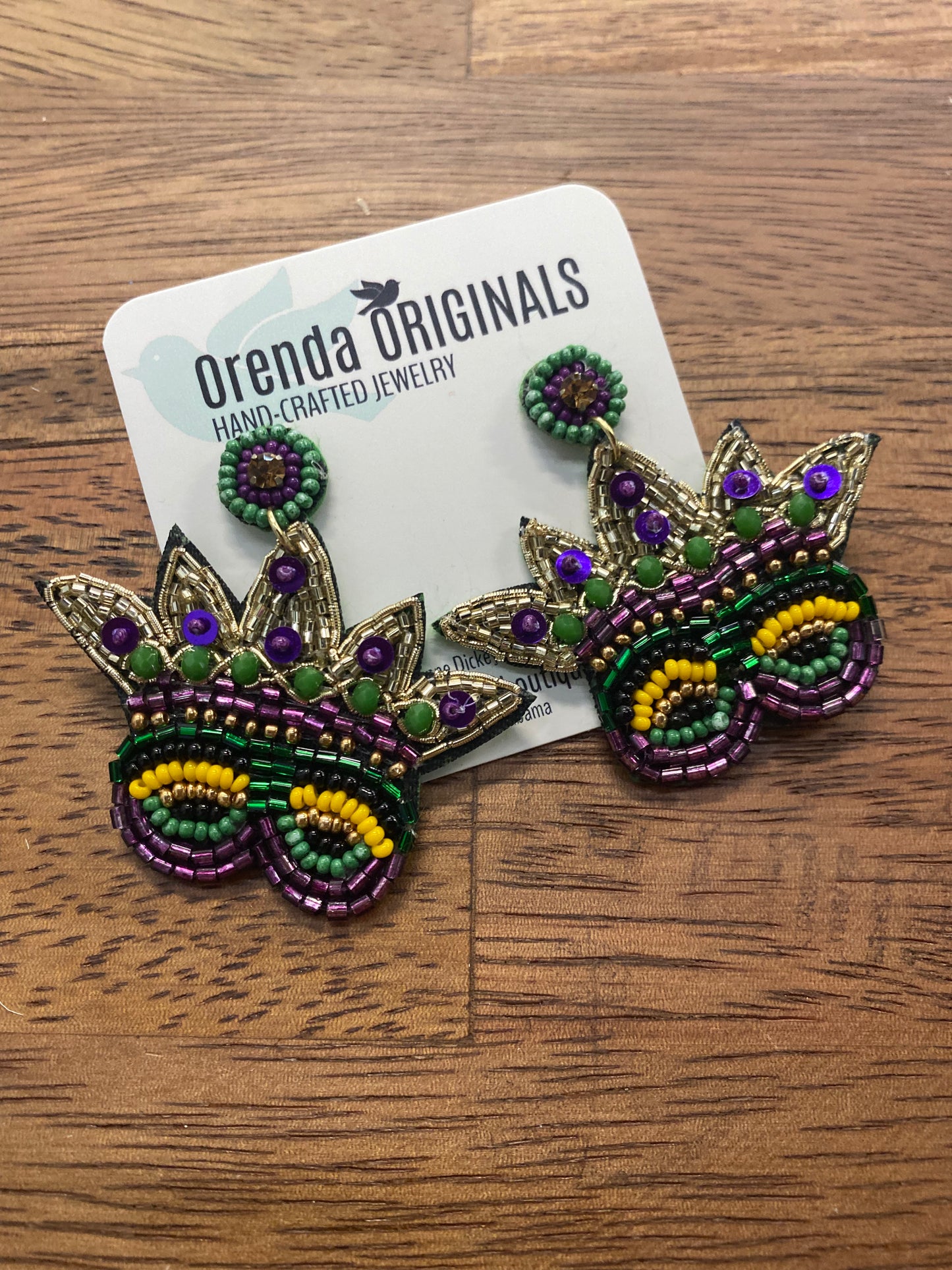 Mardi Gras Earrings