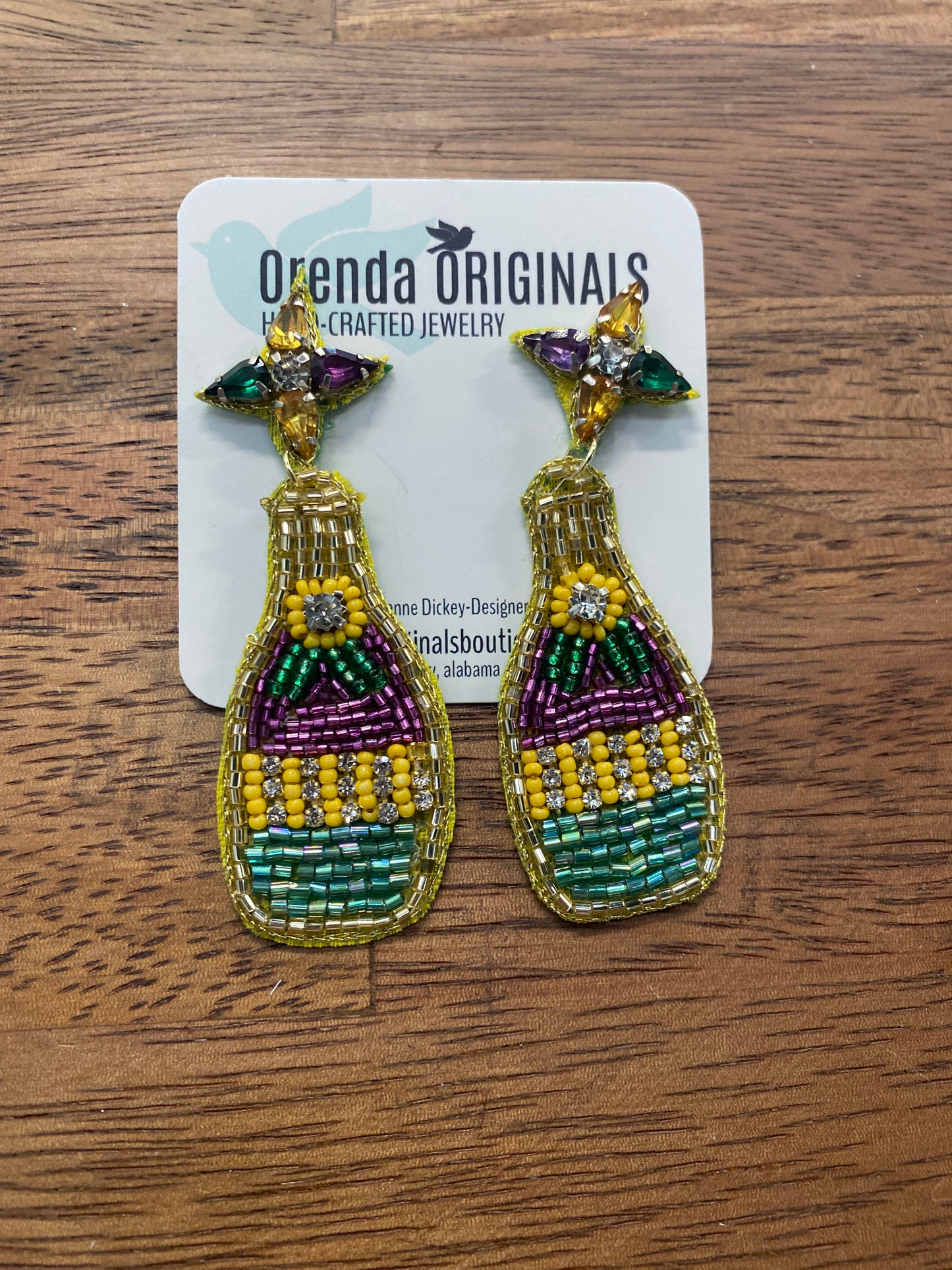Mardi Gras Earrings