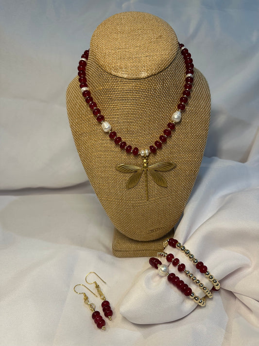 Ruby Dragonfly (set)