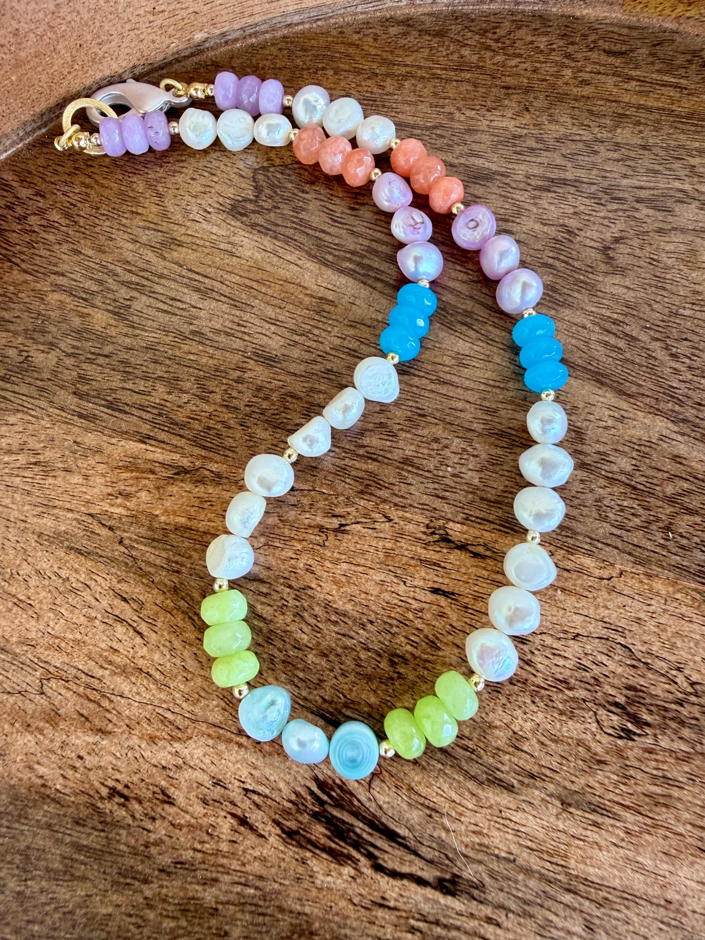 “Lollipop” Pearl & Jade Necklace