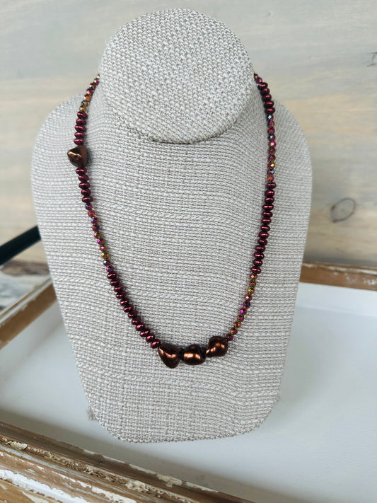 “Maroon” Necklace