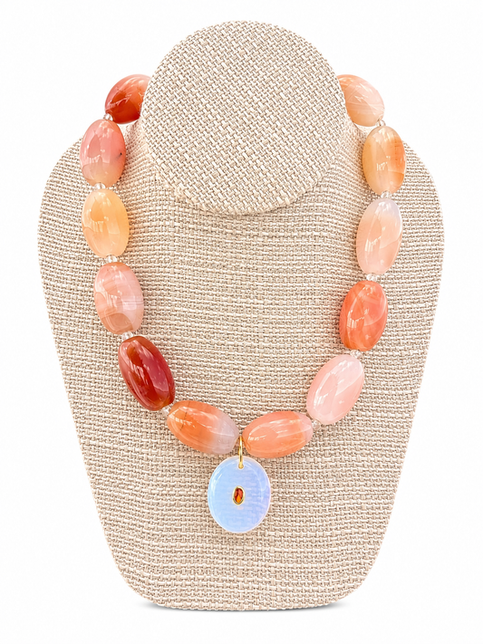 “Passionate Peach” Necklace