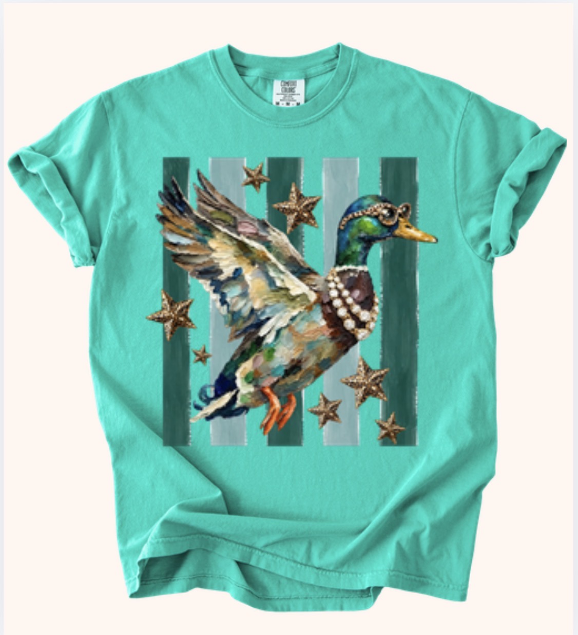 Coastal Crew-Espresso large, Glam Duck-Island Green large