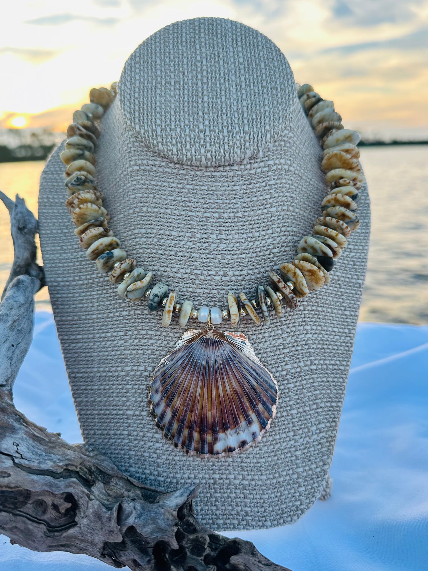 Boho Coastal Shell Necklace