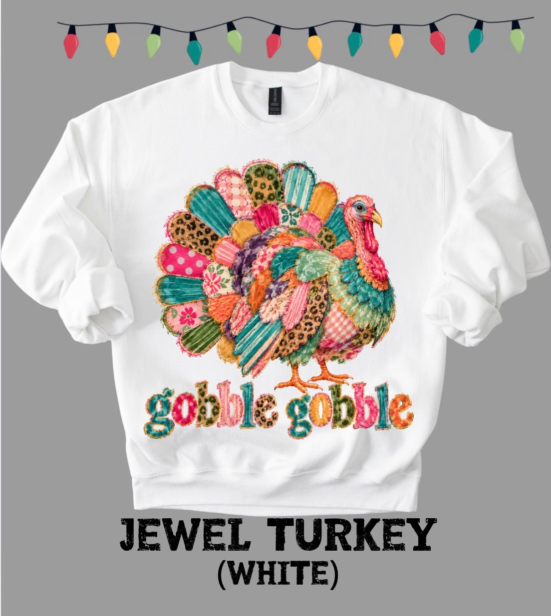 White Gildan Sweatshirt