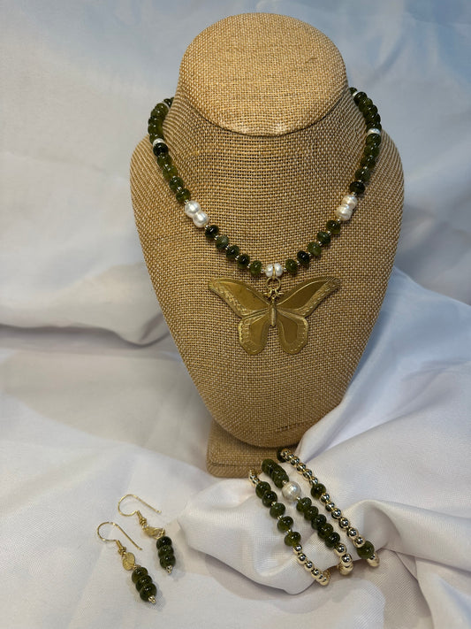 Olive Butterfly (set)