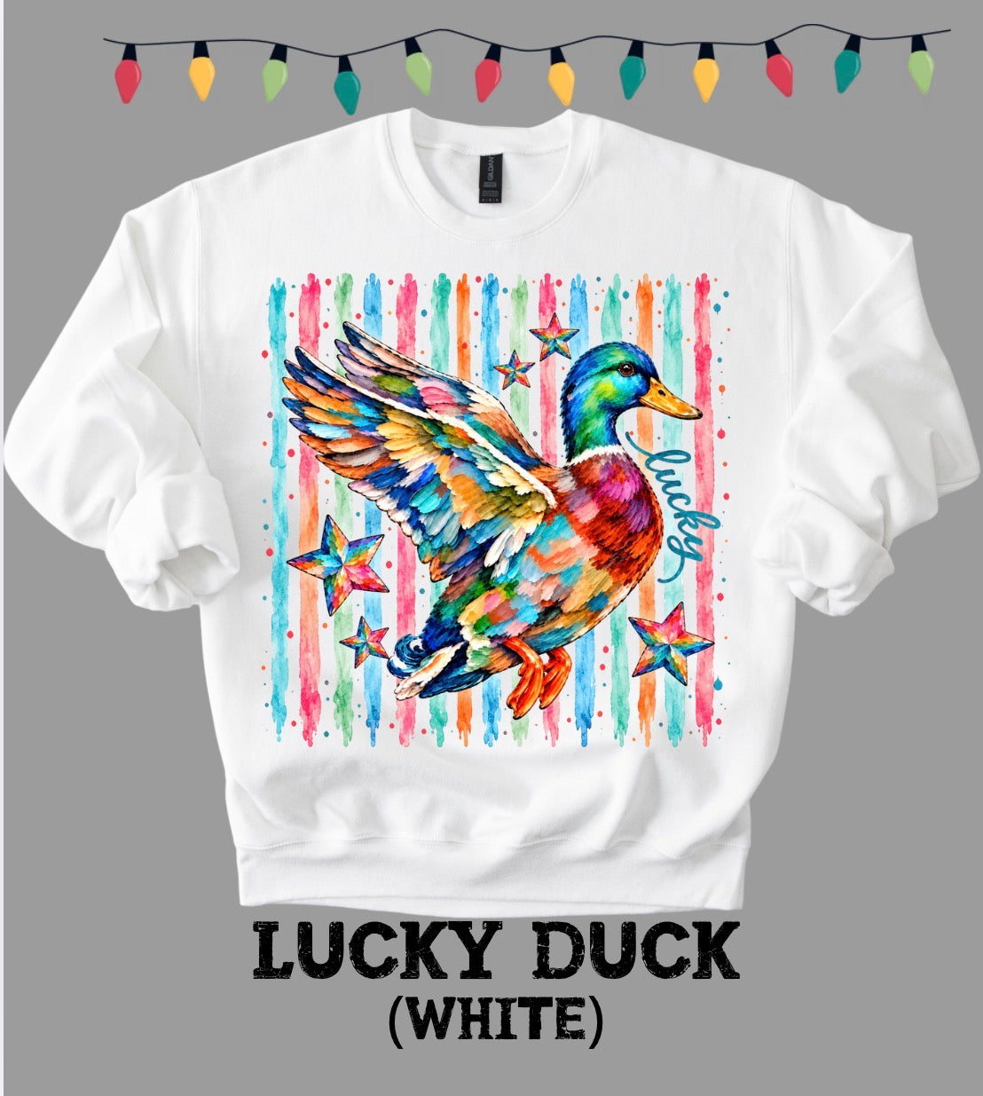 White Gildan Sweatshirt