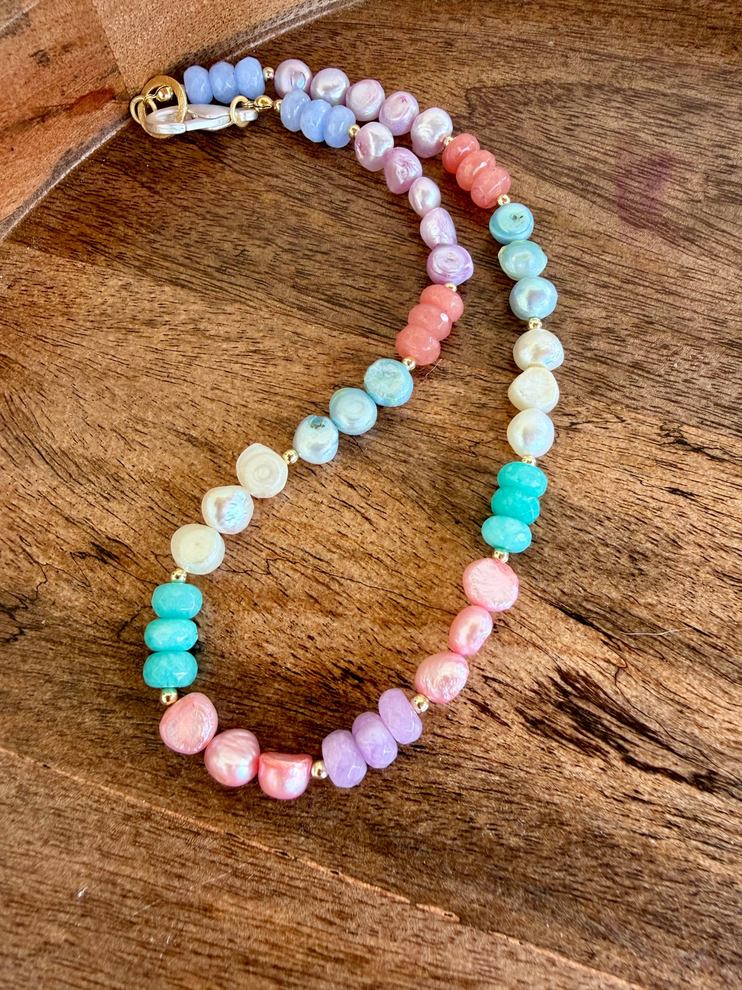 “Lollipop” Pearl & Jade Necklace