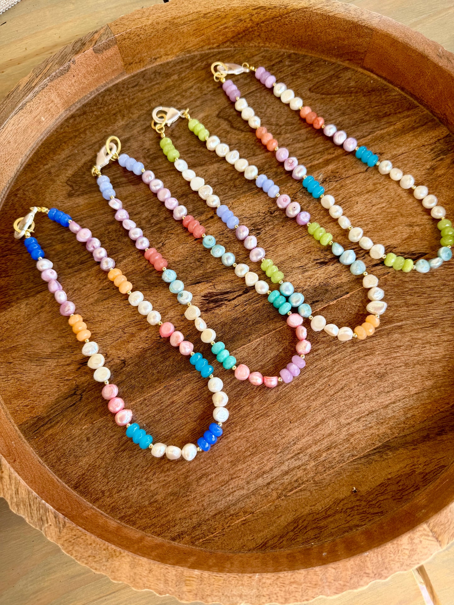 “Lollipop” Pearl & Jade Necklace