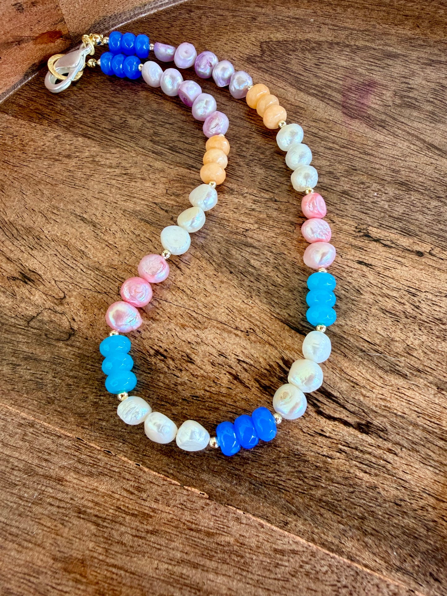 “Lollipop” Pearl & Jade Necklace