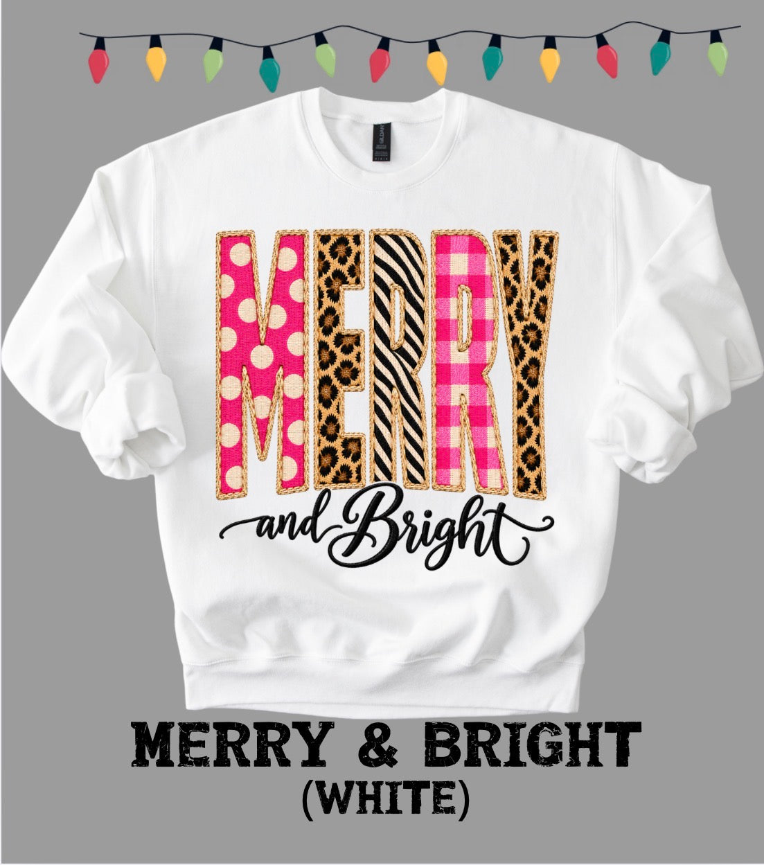 White Gildan Sweatshirt