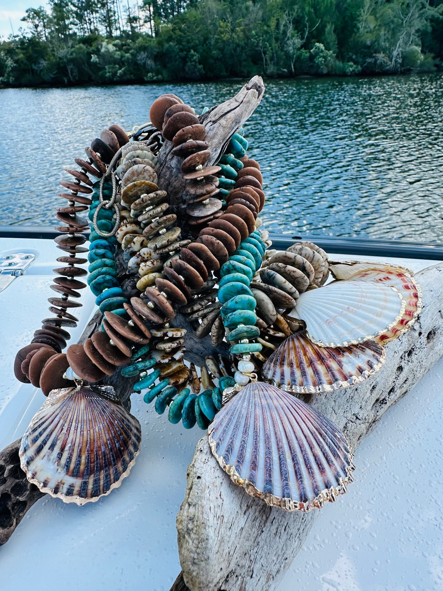 Boho Coastal Shell Necklace