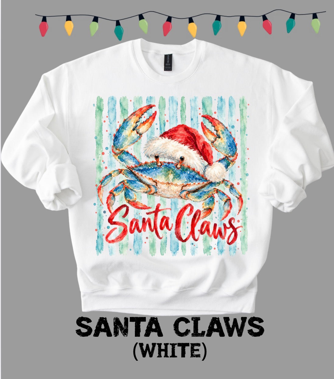 White Gildan Sweatshirt