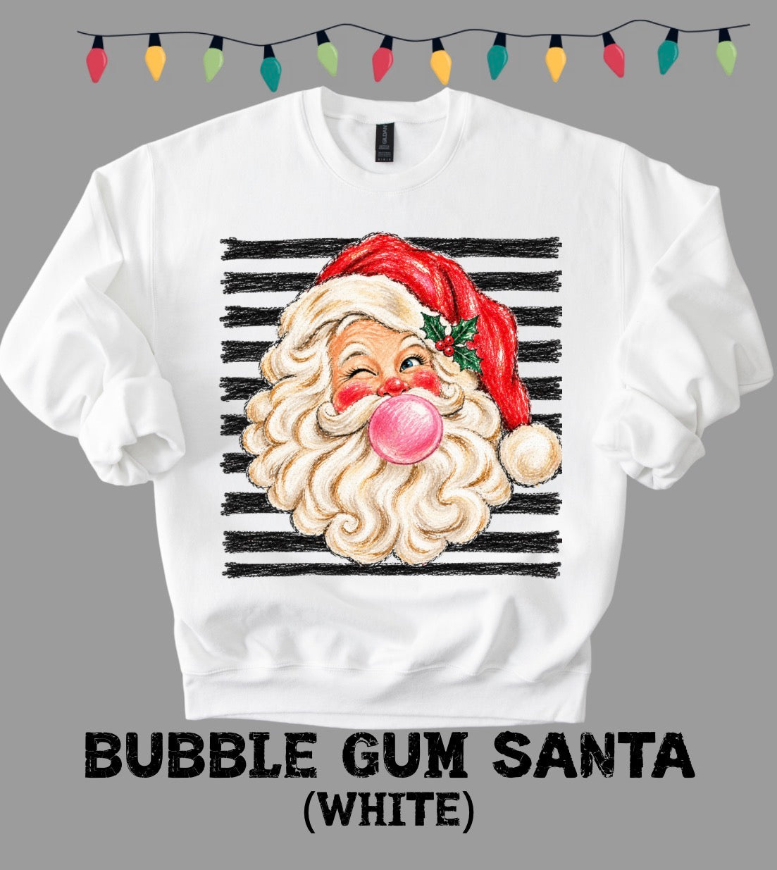 White Gildan Sweatshirt