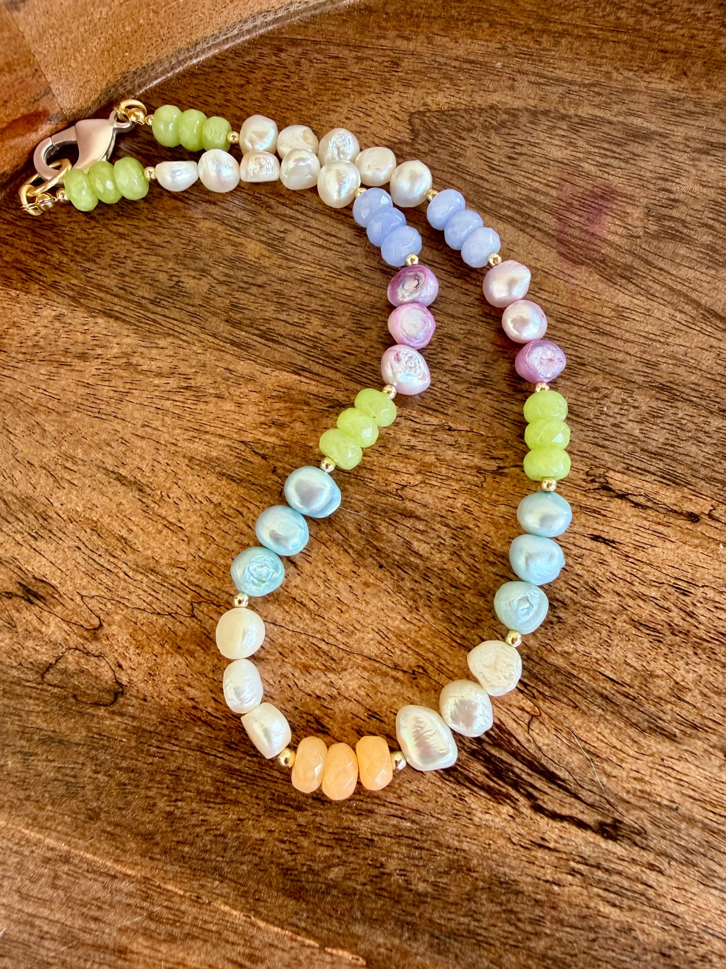 “Lollipop” Pearl & Jade Necklace