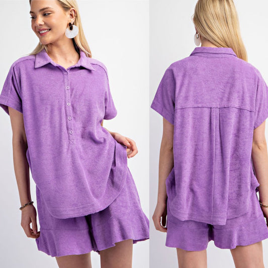 Wild Wisteria Short Set