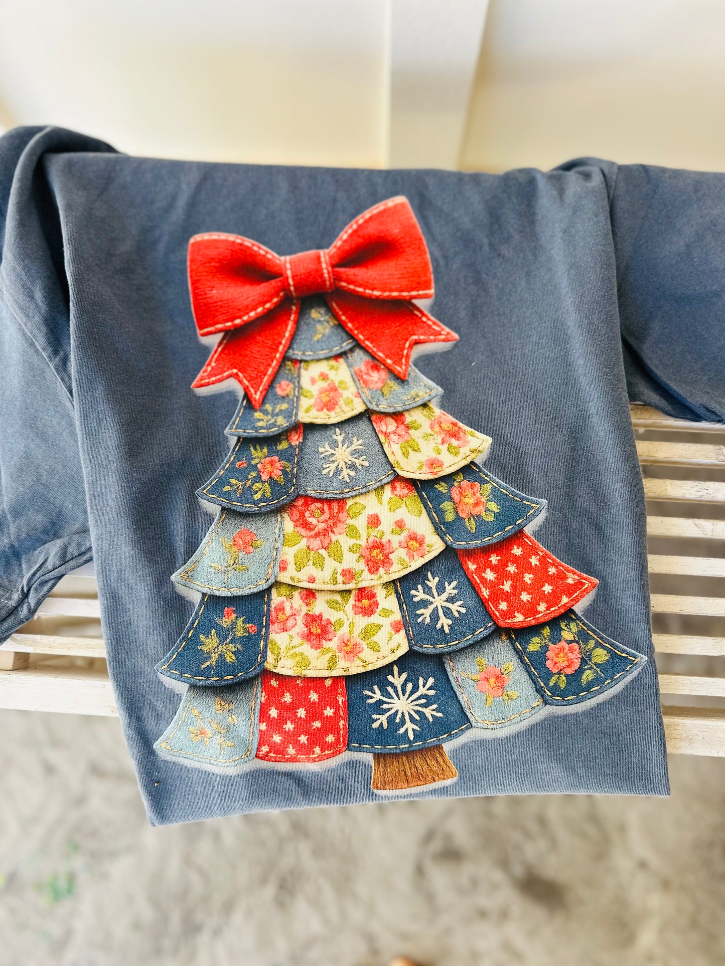 “Quilted Tree” Tee