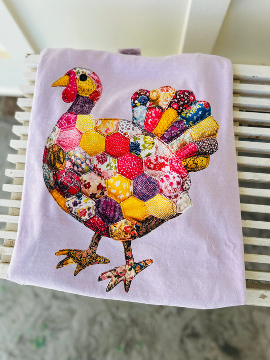 “Quilted Patchwork Turkey” Tee