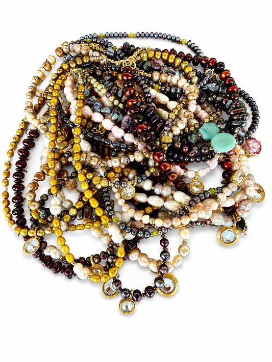 “River Of Pearls” Freshwater Pearl (Variety) Necklaces