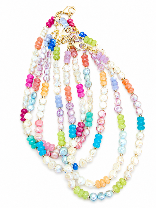“Lollipop” Pearl & Jade Necklace