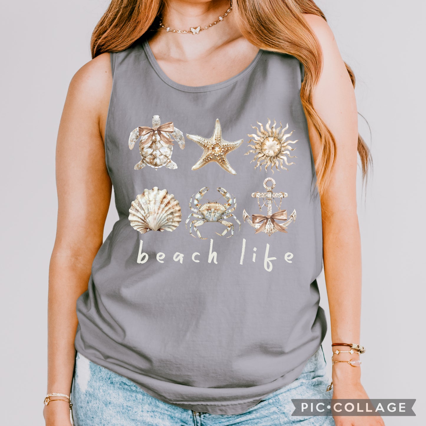 “Beach Life” CC tank (granite)