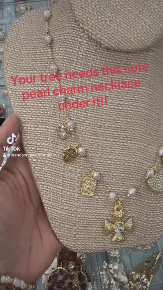 Pearl Charm Necklace