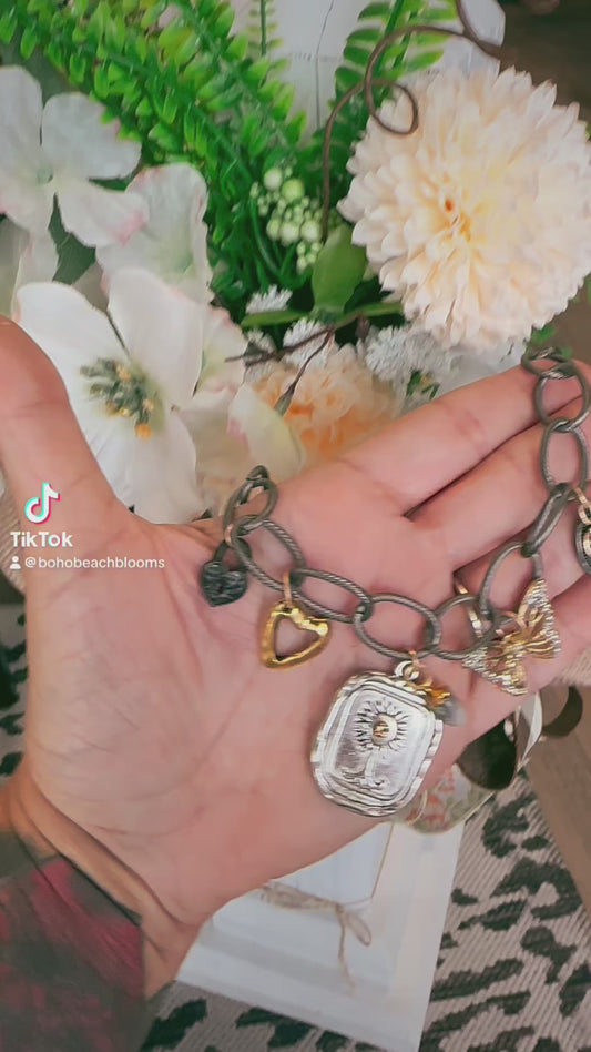 “Charmed Flower” Charm Necklace