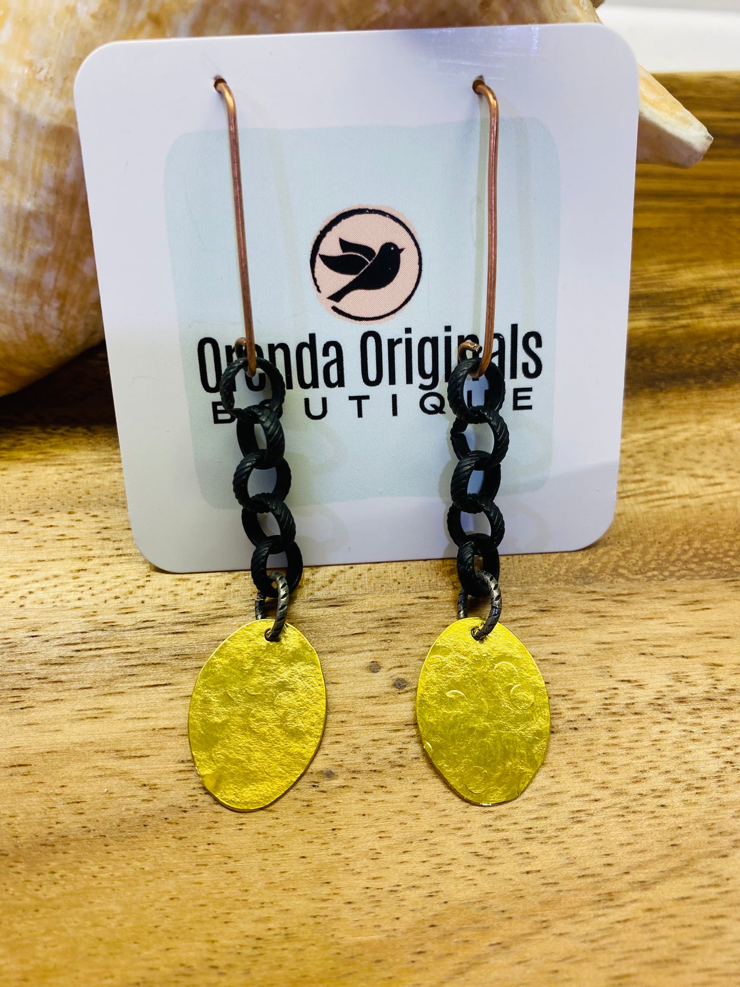 “Ella” Rustic Metal Earrings (many styles)