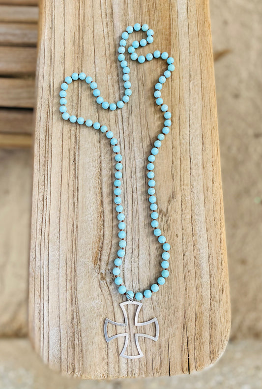 “Oasis” Long Necklace (many colors)