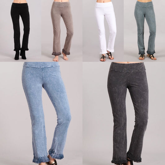 “Frances” Fringe Ankle Pants