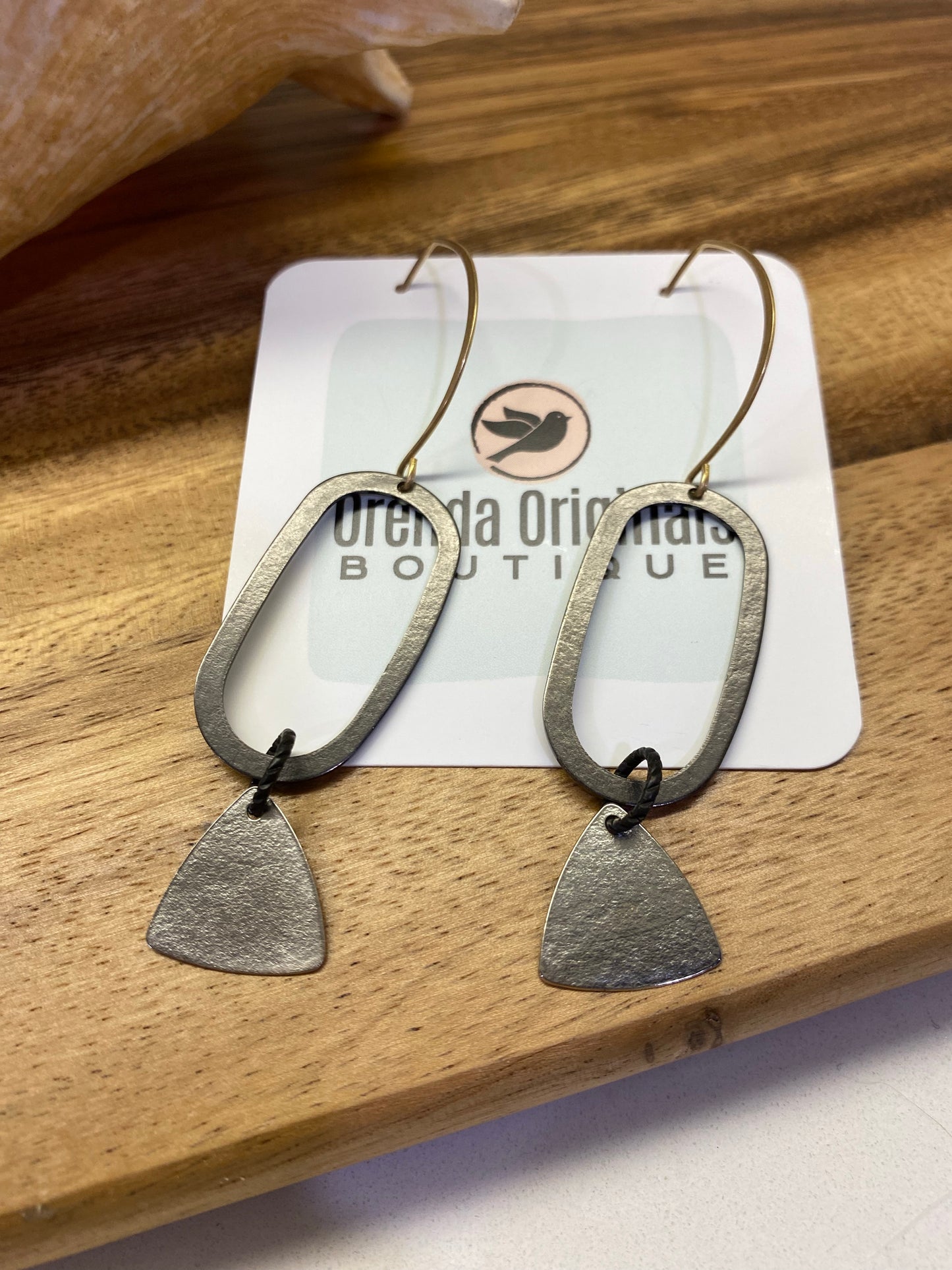 “Ella” Rustic Metal Earrings (many styles)