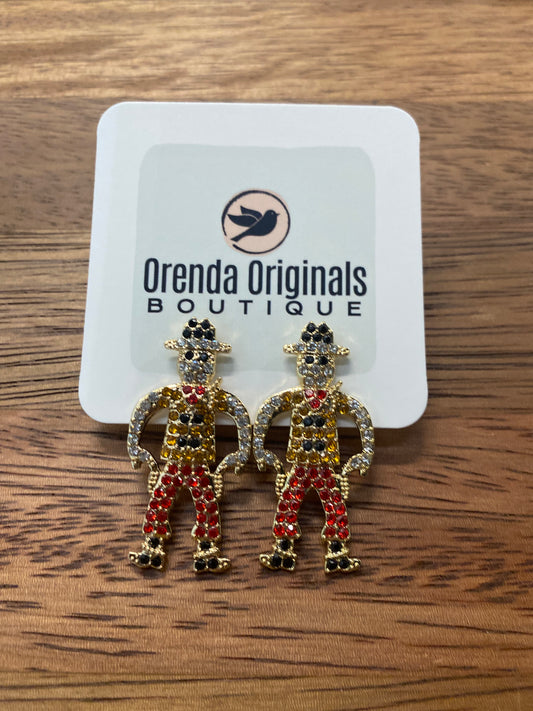 Vintage Reproduction Rhinestone Earrings