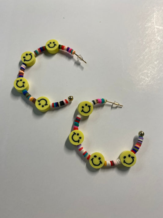 Smiley Open Hoops