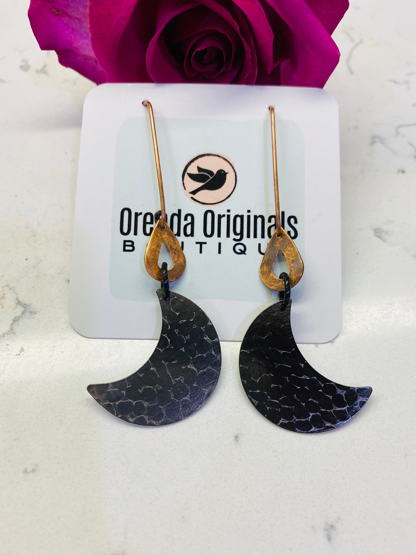“Ella” Rustic Metal Earrings (many styles)