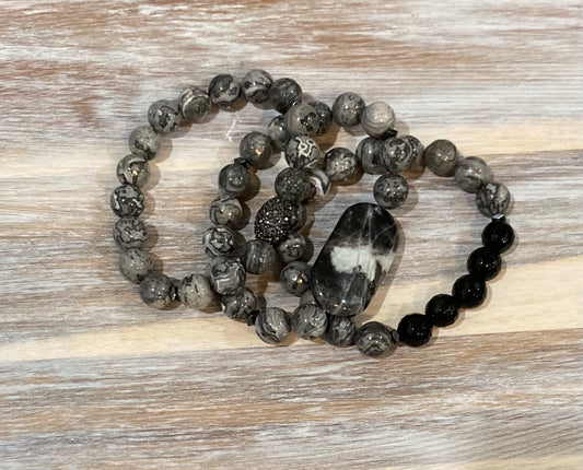 “All Nighter” Bracelet Stack