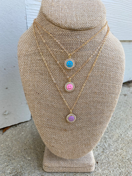 “Felicity” Smiley Necklace
