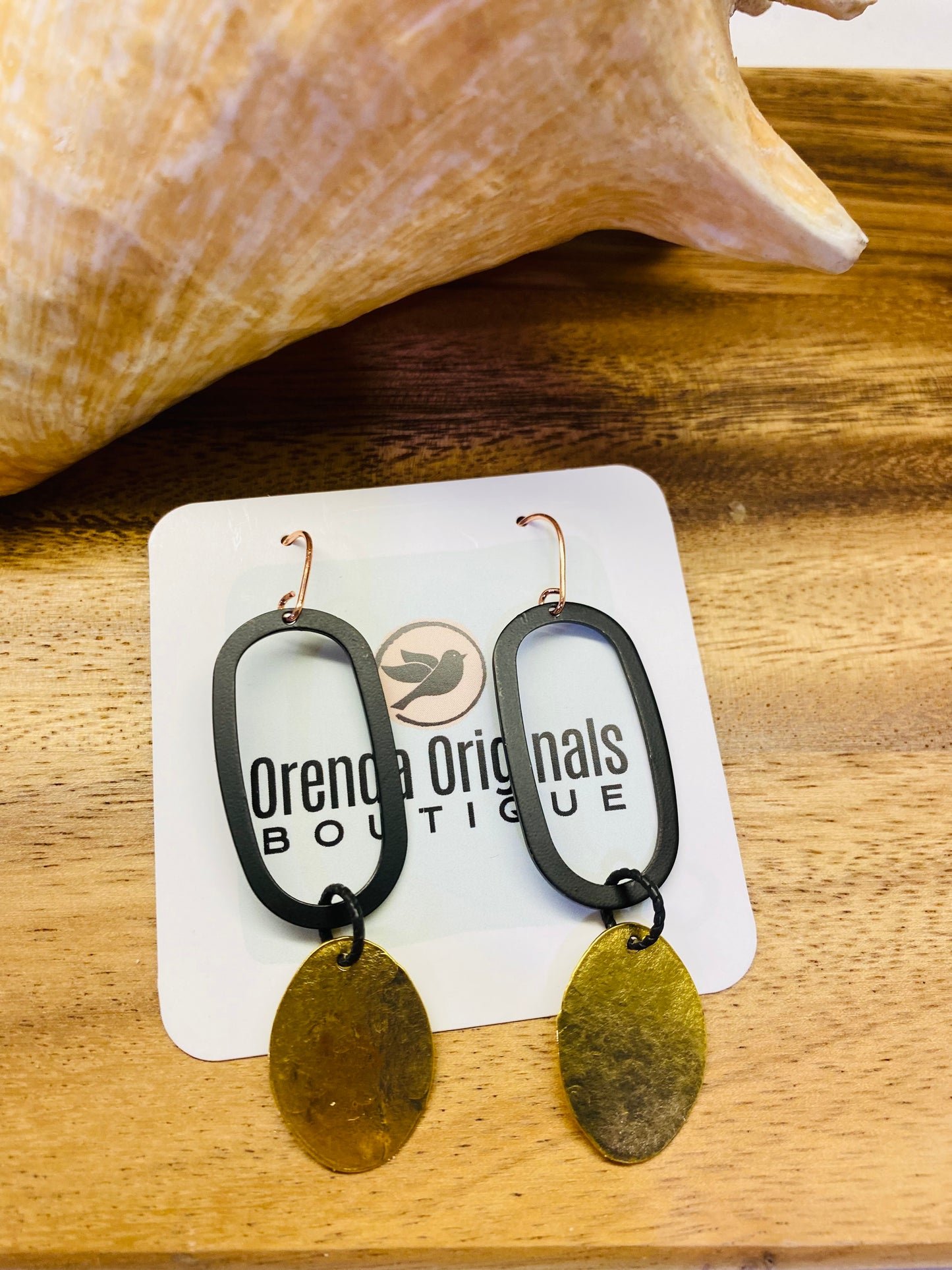 “Ella” Rustic Metal Earrings (many styles)