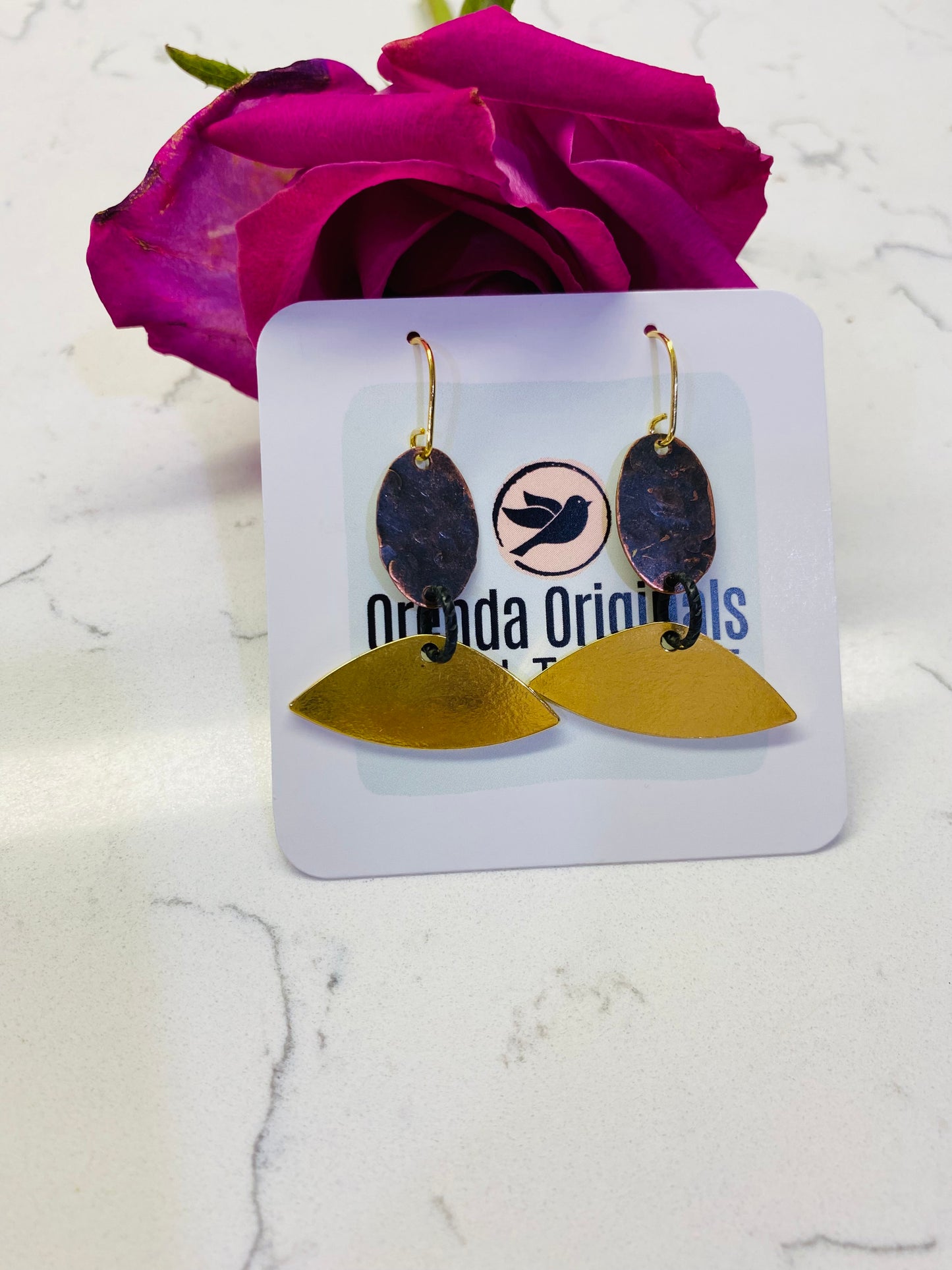 “Ella” Rustic Metal Earrings (many styles)