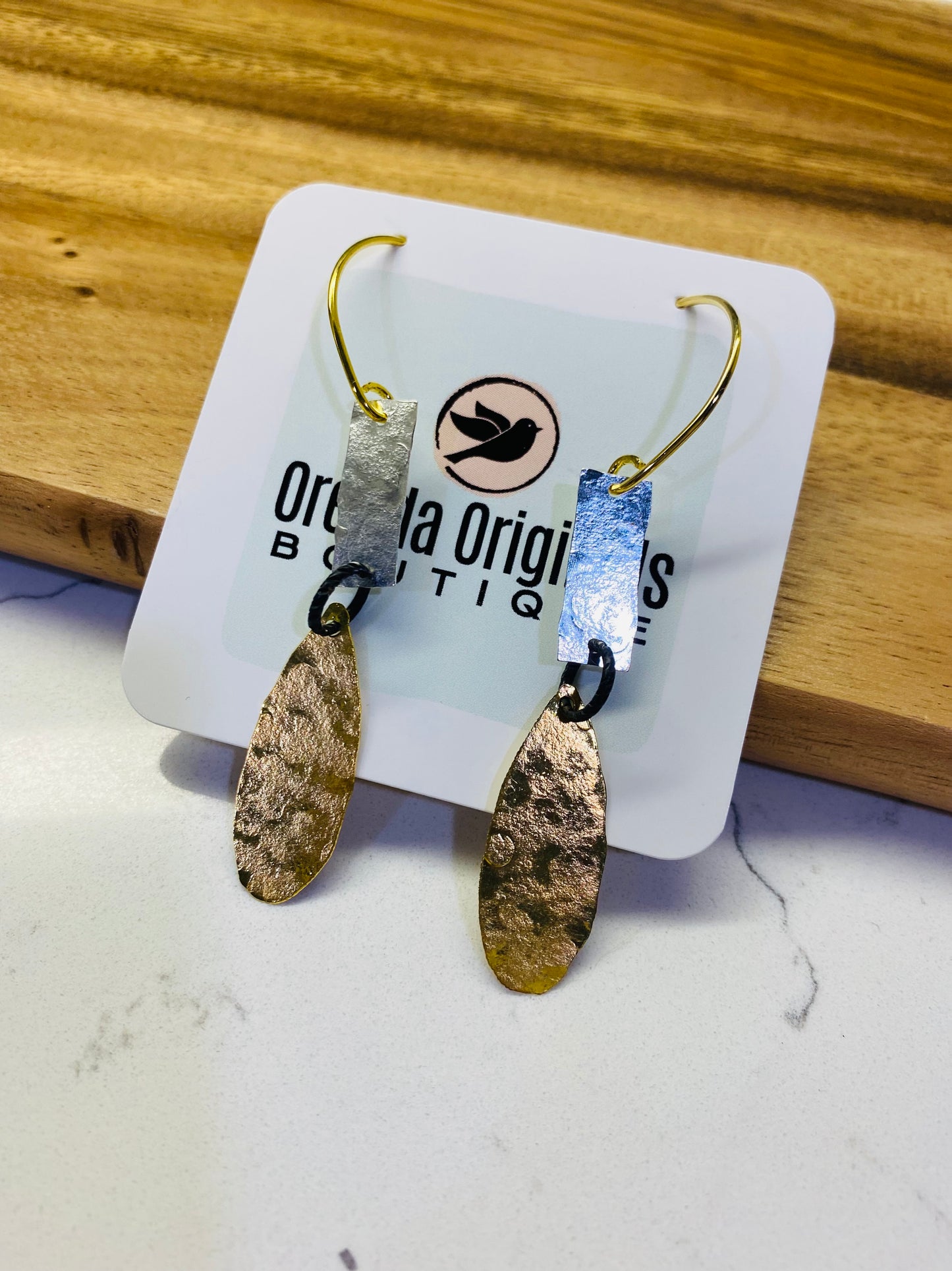 “Ella” Rustic Metal Earrings (many styles)